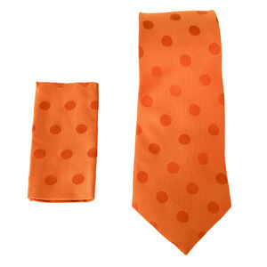 R Lewis Polka Dot Necktie Pocket Square Set Wedding Preppy Grandpa Business Work